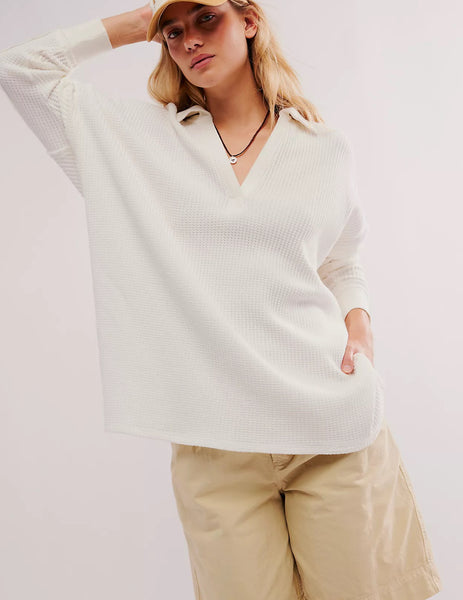 FREE PEOPLE We The Free Travis Polo