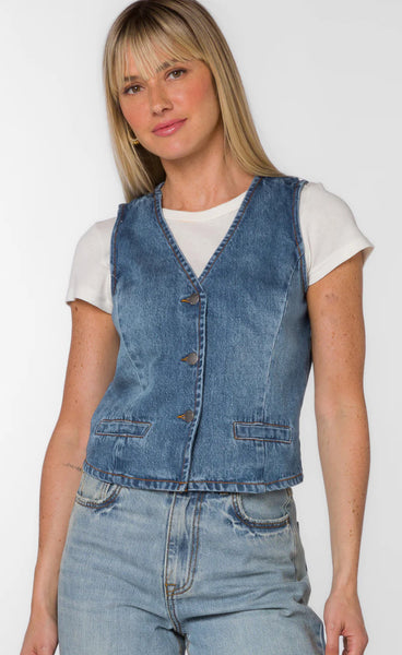 VELVET HEART DELLIS EVIAN BLUE VEST