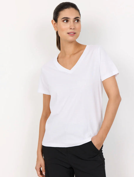 SOYA CONCEPT DERBY ORGANIC COTTON V NECK TEE