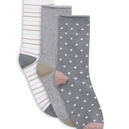 LEMON PILLOW POLYTAM NON TERRY CREW SOCKS 3PK