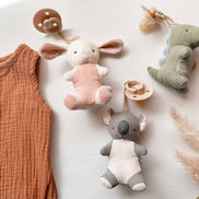 *NEW* Bitzy Pal Natural Rubber Pacifier & Stuffed Animal