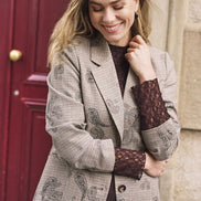 ESQUALO Blazer paisley check