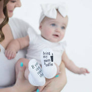 If you can read this Bring My Mom a Coffee® Baby Socks Gifts
