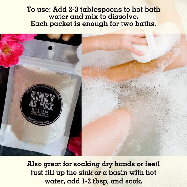 Badgerface Romantic Gifts for Women. Rose Milk Bath. Novelty Bath Gift.