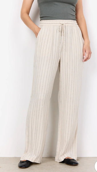SOYA CONCEPT POULA STRIPE LINEN PANT