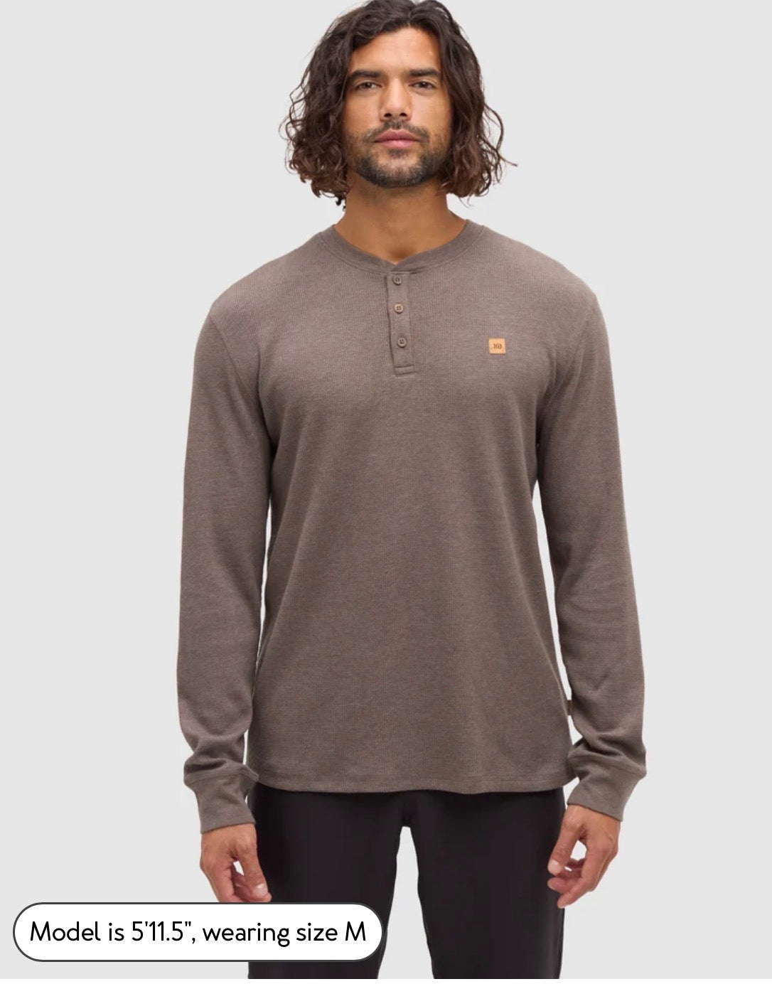 TENTREE M FREEMONT TreeWaffle Henley Longsleeve