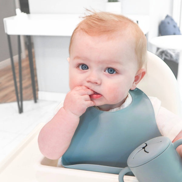 Baby bliss Silicone Bib - Sage