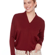 UP V NECK LONG SLEEVE TOP