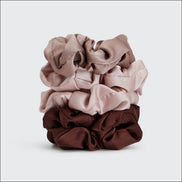 KITSCH Satin Sleep Scrunchies 5pc- Cameo