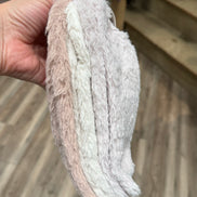 LEMON FUR COZY NON TERRY CREW SOCKS-3Pack