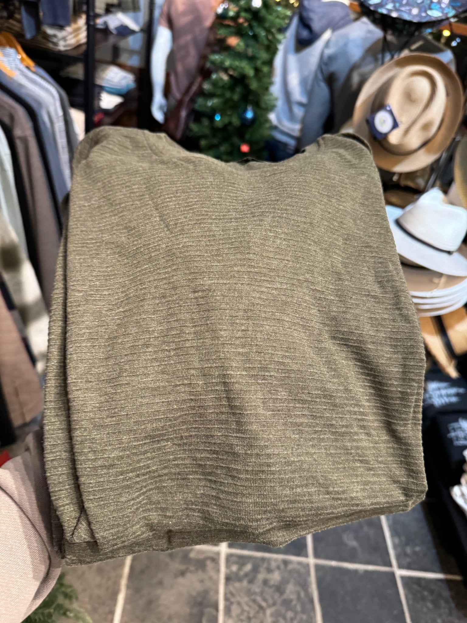 HEDGE SS RIBBED CREWNECK TEE