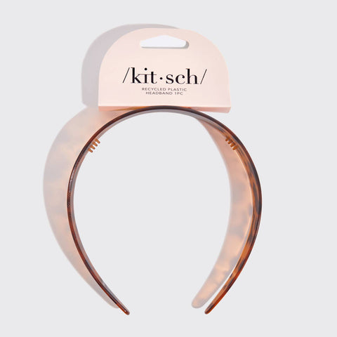 KITSCH Recycled Plastic Wide Headband - Tort