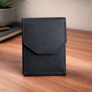 Leather Cash Wallet, Vertical Minimalist Wallet, 2026 wallet