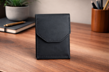 Leather Cash Wallet, Vertical Minimalist Wallet, 2026 wallet