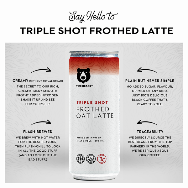 Two Bears Triple Shot Oat Latte