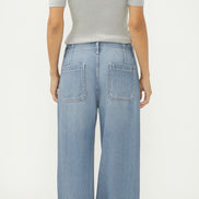 SILVER Wide Leg Drawstring Beach Jeans-Ventura