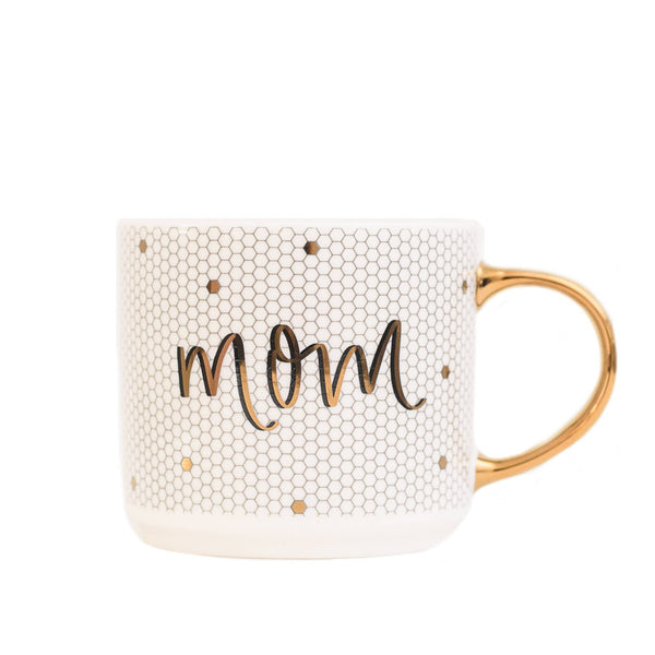 Mom Gold Tile Coffee Mug - Home Decor & Gifts