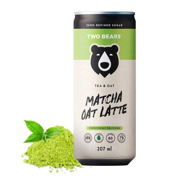 Two Bears Frothed Matcha Tea Oat Latte