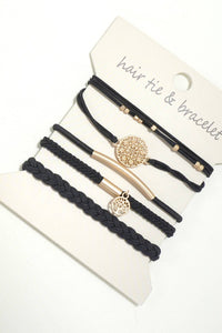 JOSSLYN BOHO DUAL FUNCTION KNOT BRACELET HAIR TIES