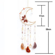 Crystolver Red Agate Blooming Flower Wired Sun Catcher