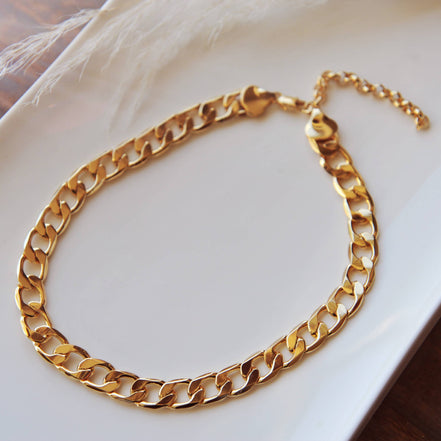 Oh So Lovely Chunky Flat Link Necklace