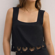 ZSUPPLY CHARLENE EMBROIDERED TOP