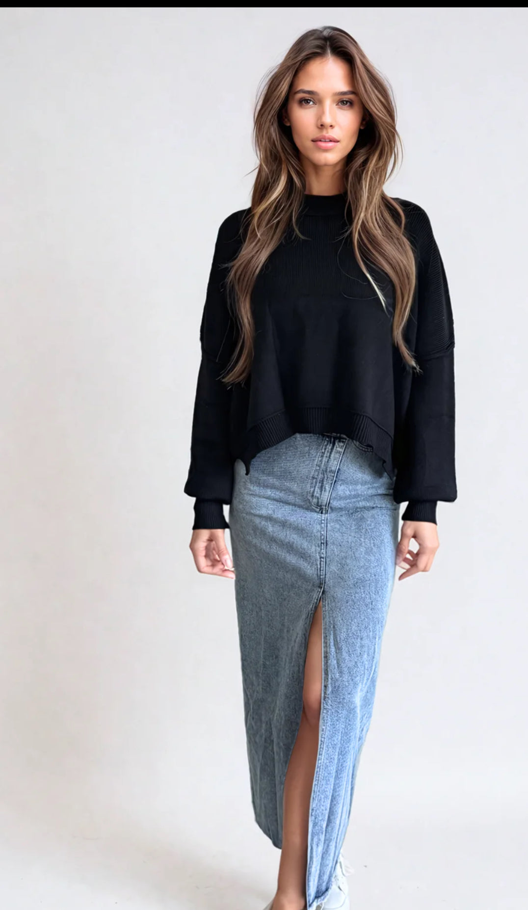 PRIV CELESTE SILKY KNIT SWEATER