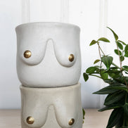 PLANT ‘ER HERE Golden Boob Pot