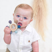 Baby Bliss Teether Ring - Blue Tones