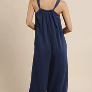 SAGE THE LABEL BREEZY LANE FRAYED HEM JUMPSUIT