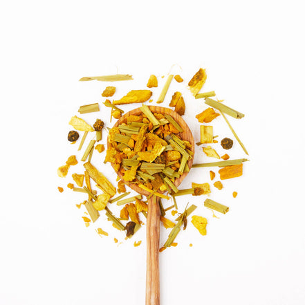 JUST TEA Turmeric Ginger Stand-up Pouch - Fair-Trade Herbal Tea