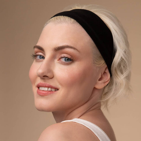 KITSCH Recycled Active Headbands 3pc Set- Black
