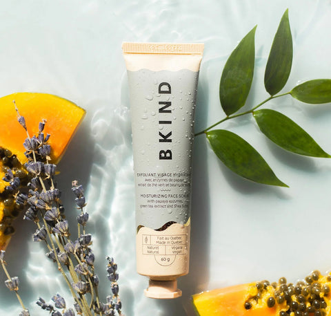 BKIND Moisturizing Face Scrub with papaya enzymes & green tea extract
