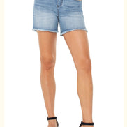 LIVERPOOL VICKIE FRAY HEM SHORT W/SLIT