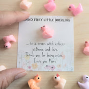 UPLIFTED Mother’s Day Card with Duck, Cute Mom Card from Daughter Son
