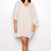 TOFINO THE COCOON | Women's Muslin Surf Poncho-ONE SIZE