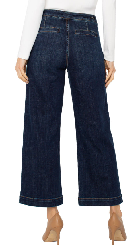 LIVERPOOL STRIDE WIDE LEG W/TROUSER DETAILS 27