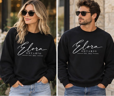 ELORA SCRIPT LOGO CREWNECK