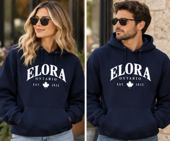 ELORA ARCHED LOGO HOODIE