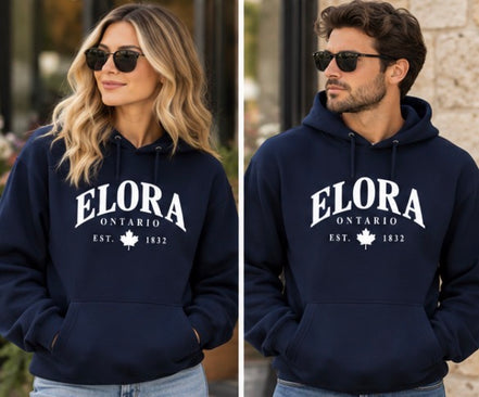ELORA ARCHED LOGO HOODIE