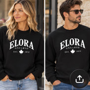ELORA ARCHED LOGO CREWNECK