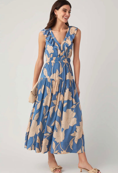 ZSUPPLY MALENE BLOOM FLORAL MAXI DRESS
