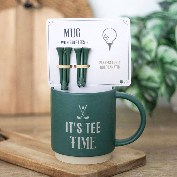 It's Tee Time Father's Day Mug with Golf Tees