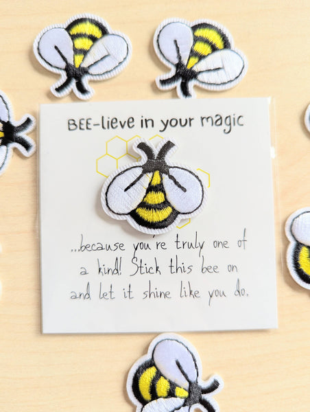 UPLIFTED Believe in Your Magic – Mini Card with Bee Patch