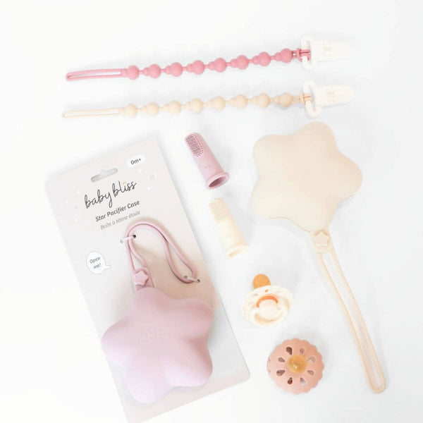 Baby Bliss Star Pacifier Holder Case