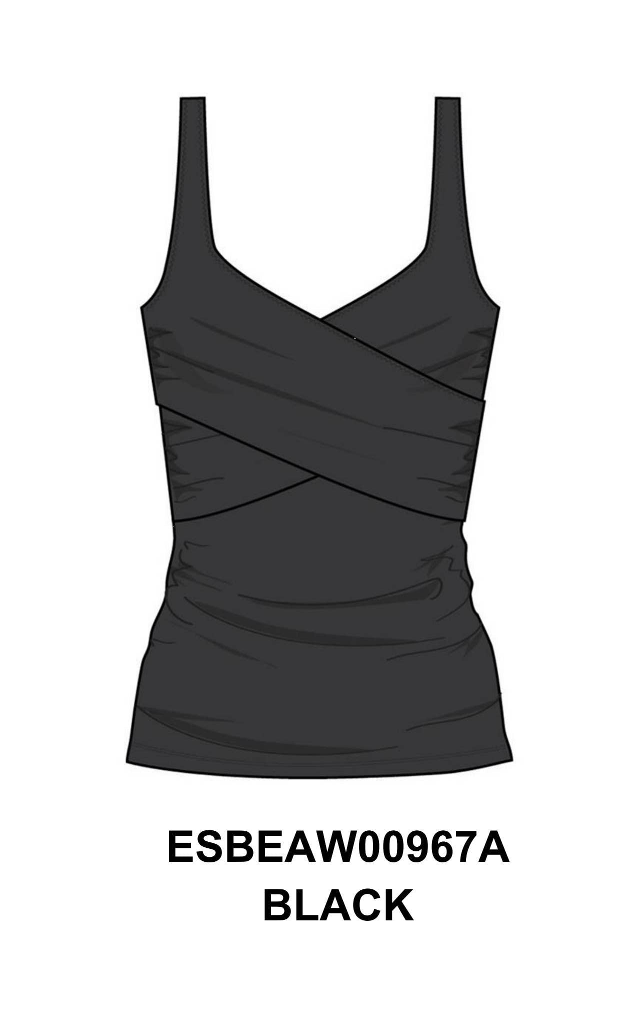 EVERYDAY SUNDAY SWIM TOP TANKINI TANK WRAPPED