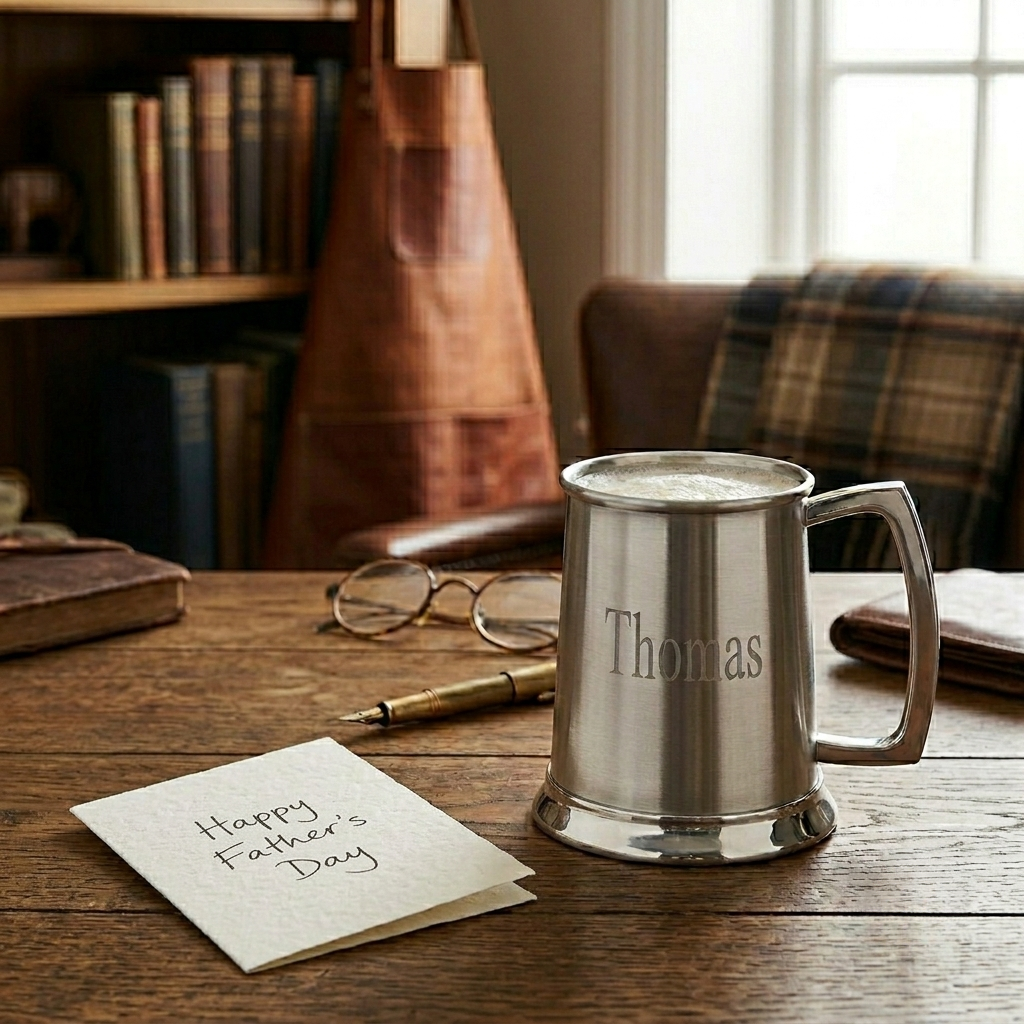 CREATIVE GIFTS Stainless Steel Tankard with Satin Matte Finish - 20 oz