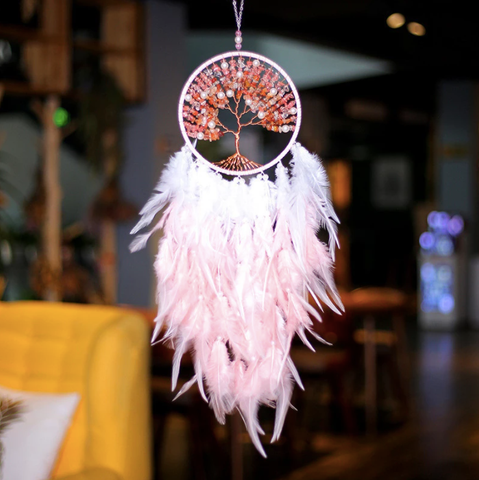 Crystolver Modern Handmade Beaded Dreams Catcher