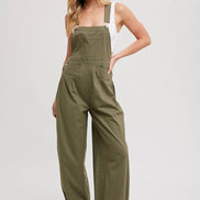 BLUIVY CARGO DRAWSTRING OVERALL JUMPSUIT