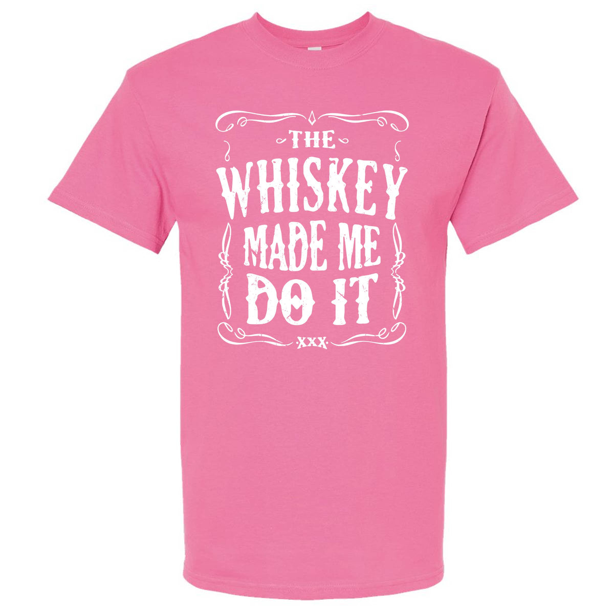 The Whiskey Made Me Do It Men's T-Shirt | Funny Shirt